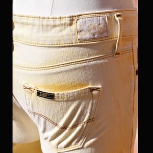 Lee Straight Leg Yellow Denim Jean